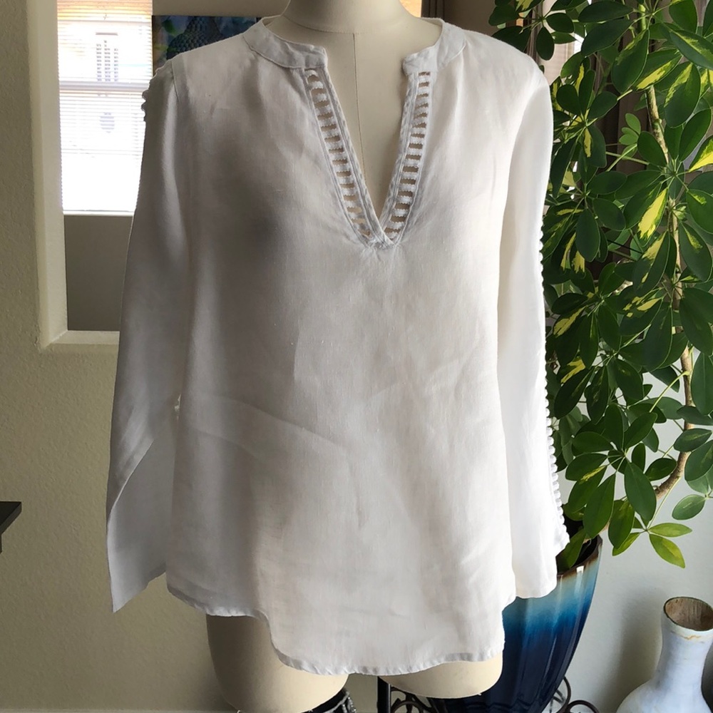 Linen pullover top, various sizes